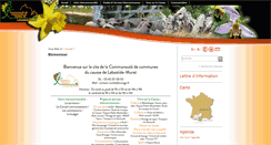 Desktop Screenshot of cc-labastide-murat.fr